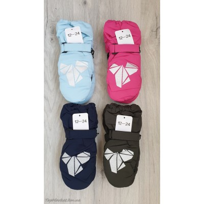 Балонові дитячі краги на флісі мікс хлоп/дівч №12-24, 2-4 роки