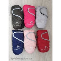 Балонові рукавички на флісі мікс хлоп/дівч №12-58, 1-3 роки