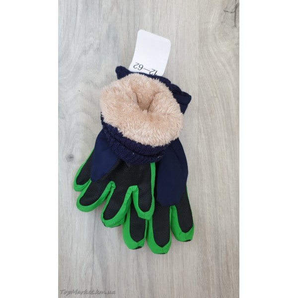 Балонові рукавиці на хутрі мікс хлоп/дівч №12-62, 4-6 років