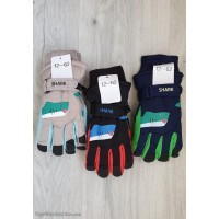 Балонові рукавиці на хутрі мікс хлоп/дівч №12-62, 4-6 років