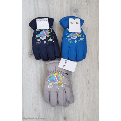 Балонові рукавиці на флісі мікс хлоп/дівч №12-63, 2-4 роки