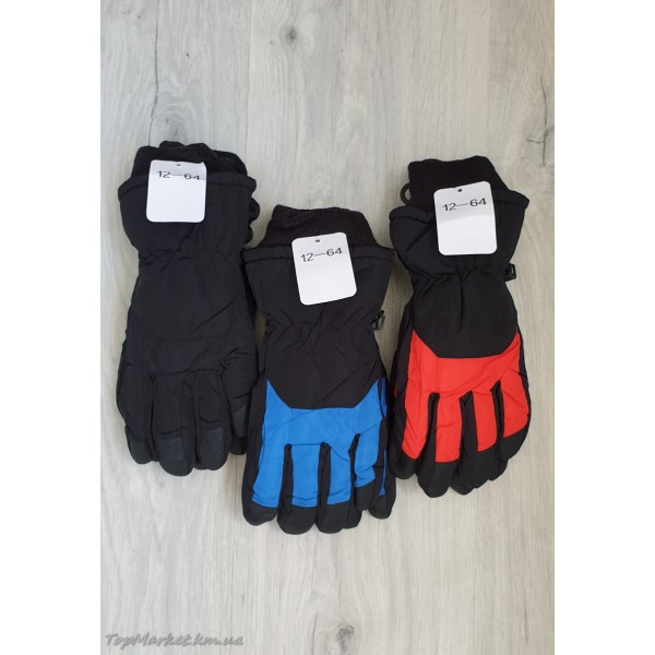 Балонові рукавиці на хутрі мікс хлоп/дівч №12-64, 4-6 років