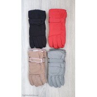 Жіночі балонові рукавиці на хутрі №12-67