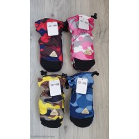 Балонові дитячі рукавички на флісі мікс хлоп/дівч №12-69, 4-6 років