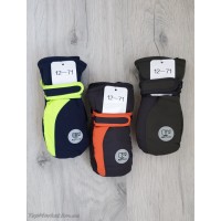 Балонові дитячі рукавички на флісі мікс хлоп/дівч №12-71, 1-3 роки