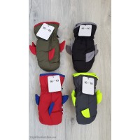 Балонові рукавички на флісі мікс хлоп/дівч №16-10, 1-3 роки