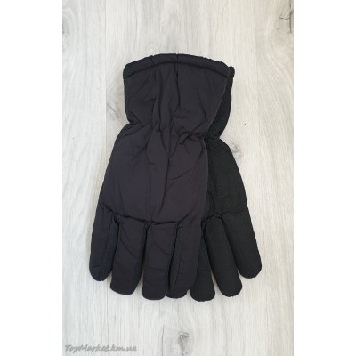 Балонові чоловічі рукавиці на хутрі №16-3, великий розмір