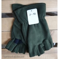 Одинарні флісові чоловічі рукавиці без пальців №2-10