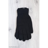 Чоловічі в'язані подвійні рукавиці, великий розмір