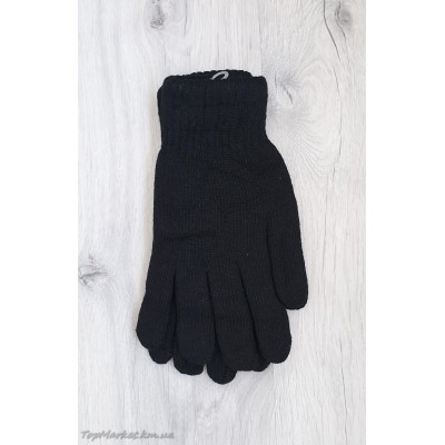 Чоловічі в'язані подвійні рукавиці, великий розмір