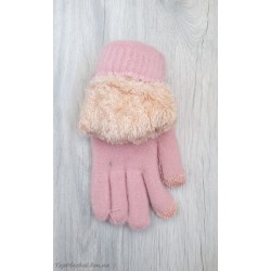 Підліткові рукавиці на хутрі для дівчаток №3-20