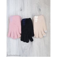 Підліткові рукавиці на хутрі для дівчаток №3-20