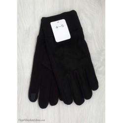 Одинарні флісово-замшеві чоловічі рукавиці №4-5