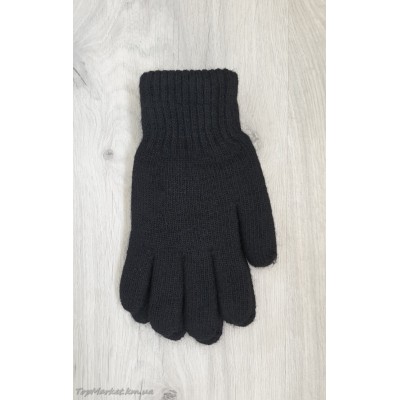 Дорослі/підліткові шерстяні рукавиці на махрі №5-23