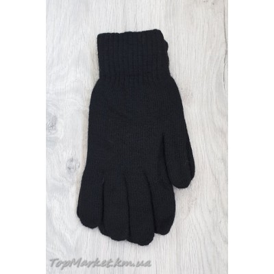 Шерстяні чоловічі рукавиці на махрі №5-24