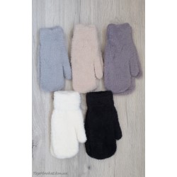 Жіночі ангорові рукавички на хутрі №5-68
