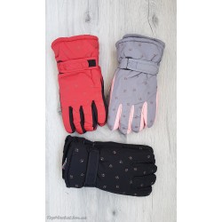 Балонові рукавиці на хутрі для дівчаток №6-3, 9-14 років