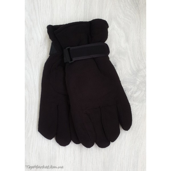 Подвійні флісові чоловічі рукавиці №6-9, середній розмір