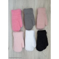 Ангорові рукавички на хутрі мікс хлоп/дівч №7-45А