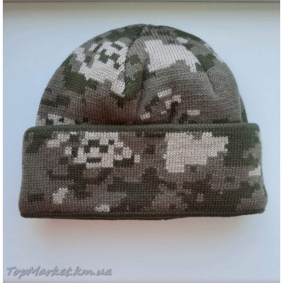 В'язана чоловіча шапка - піксель