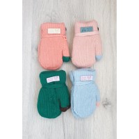 Рукавички на хутрі мікс хлоп/дівч №25-102, 1-3 роки