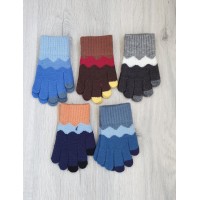 Одинарні рукавиці для хлопчиків №8-002, 3-5 років