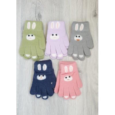 Одинарні рукавиці мікс хлоп/дівч №8-008, 2-4 роки