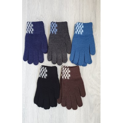 Підліткові одинарні рукавиці для хлопчиків №8-009, 8-14 років