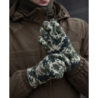 Подвійні флісові чоловічі рукавиці №1-73, середній розмір Подвійні флісові чоловічі рукавиці №1-73, середній розмір
