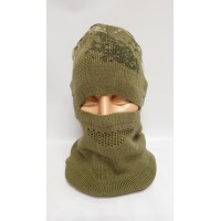 Балаклава-шапка тактична в'язана - піксель