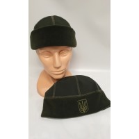 Докерка на флісі з гербом - хакі