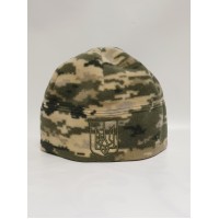 Флісова шапка з гербом - піксель